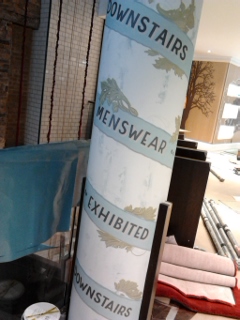 Nick Garrett Traditional Signwriter, By hand, Brand, Ted Baker mural Knightsbridge