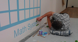 Office walls signs, missions, names Traditional sign writers of London NGS Dulwich Margate Chelsea signwriters