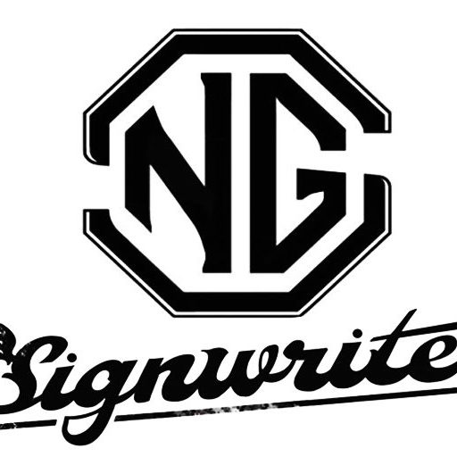 Traditional Sign Writer London NGS, Vintage modern twist NGS signs Painted House numbers names Traditional sign writers of London NGS Dulwich Margate Chelsea signwriters