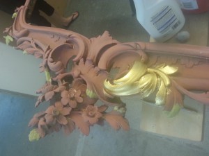 Gold restoration works