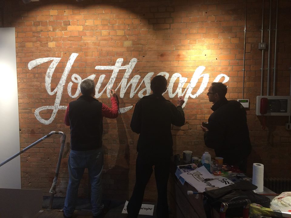  Office walls signs,  missions, names, Display Graphics, Murals,  Traditional sign writers of London NGS Dulwich, Margate, Chelsea, signwriters