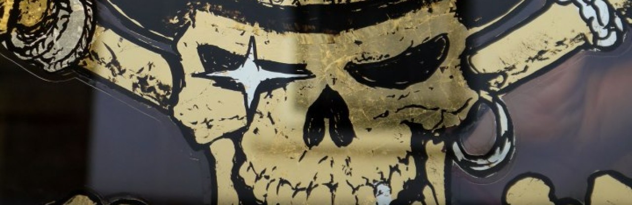 Chicago distressed Gold Leaf Crazy Pig famous shop Covent Garden London.