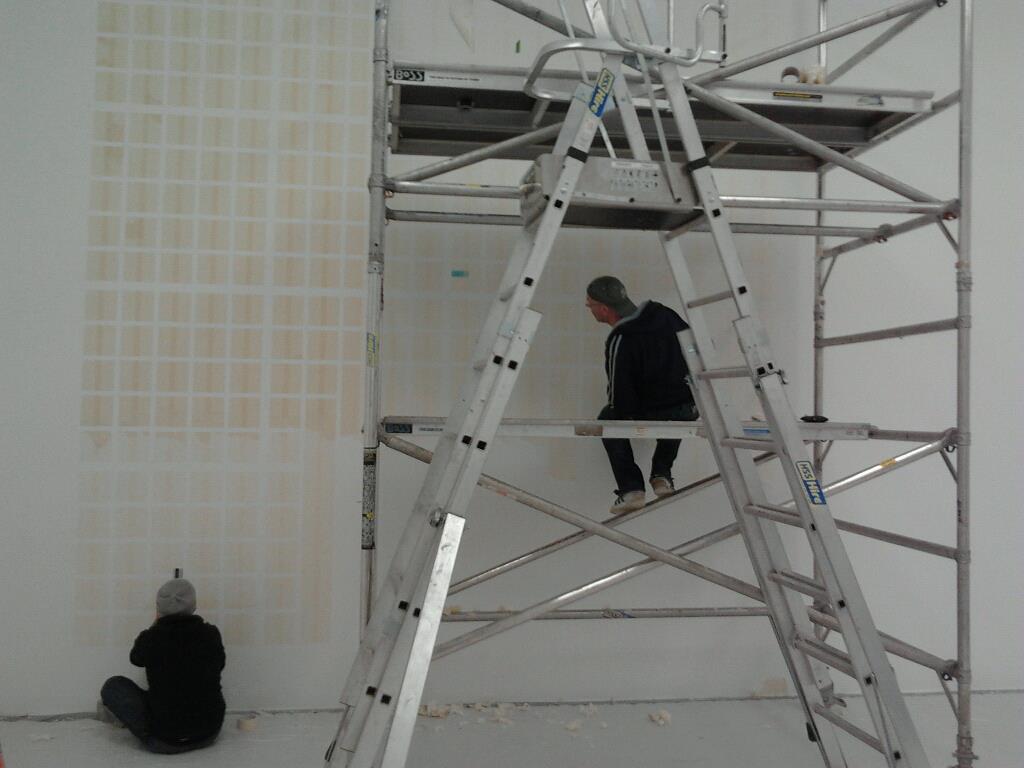 Damien Hirst Retrospective NGS signs writing