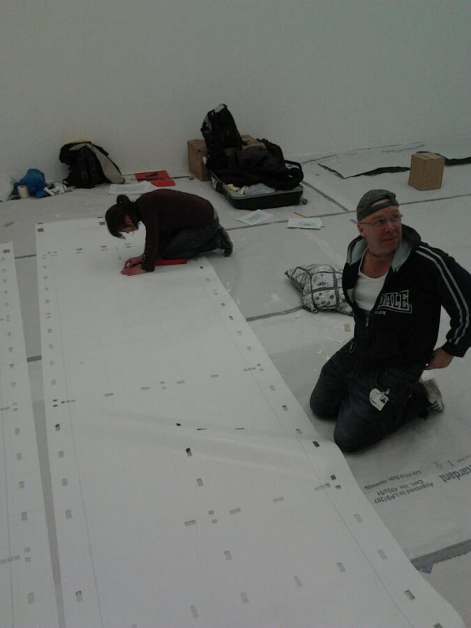 Damien Hirst Retrospective NGS signs writing