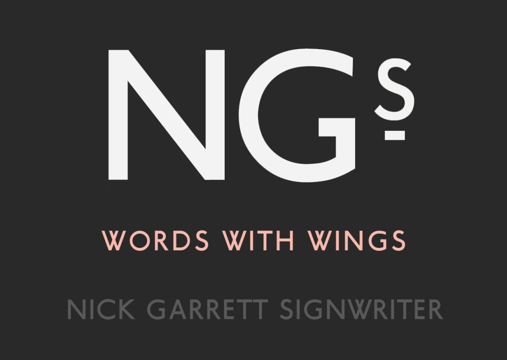 London Sign writers, NGS Iconic Signs, Words With Wings