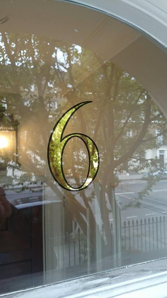 Reverse glass gilding London NGS Traditional Gold Lettering