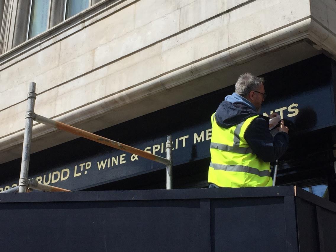 NGS signwriting Studio Gold leaf book signpainting book urban distressed NGS London ghost sign lettering NGS signwriting Studio Gold leaf book signpainting book urban distressed NGS London ghost sign lettering