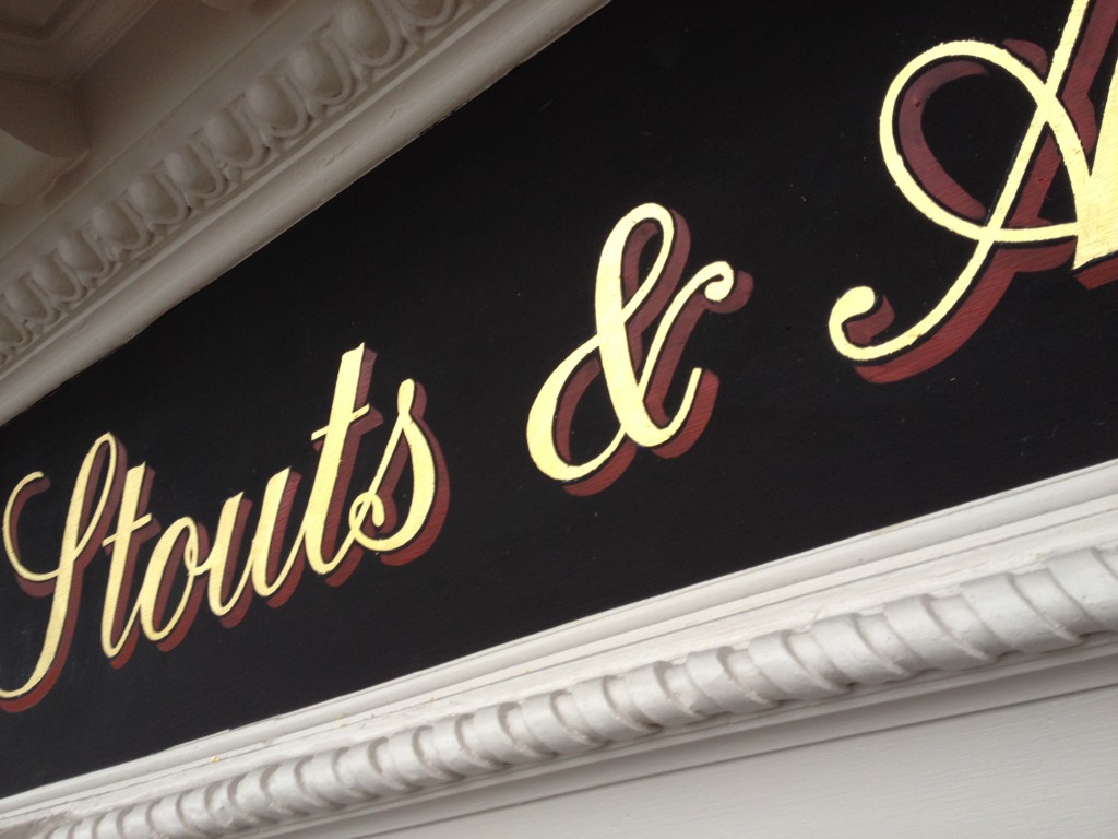 The George tavern Stepney sign written by NGS pub signs
