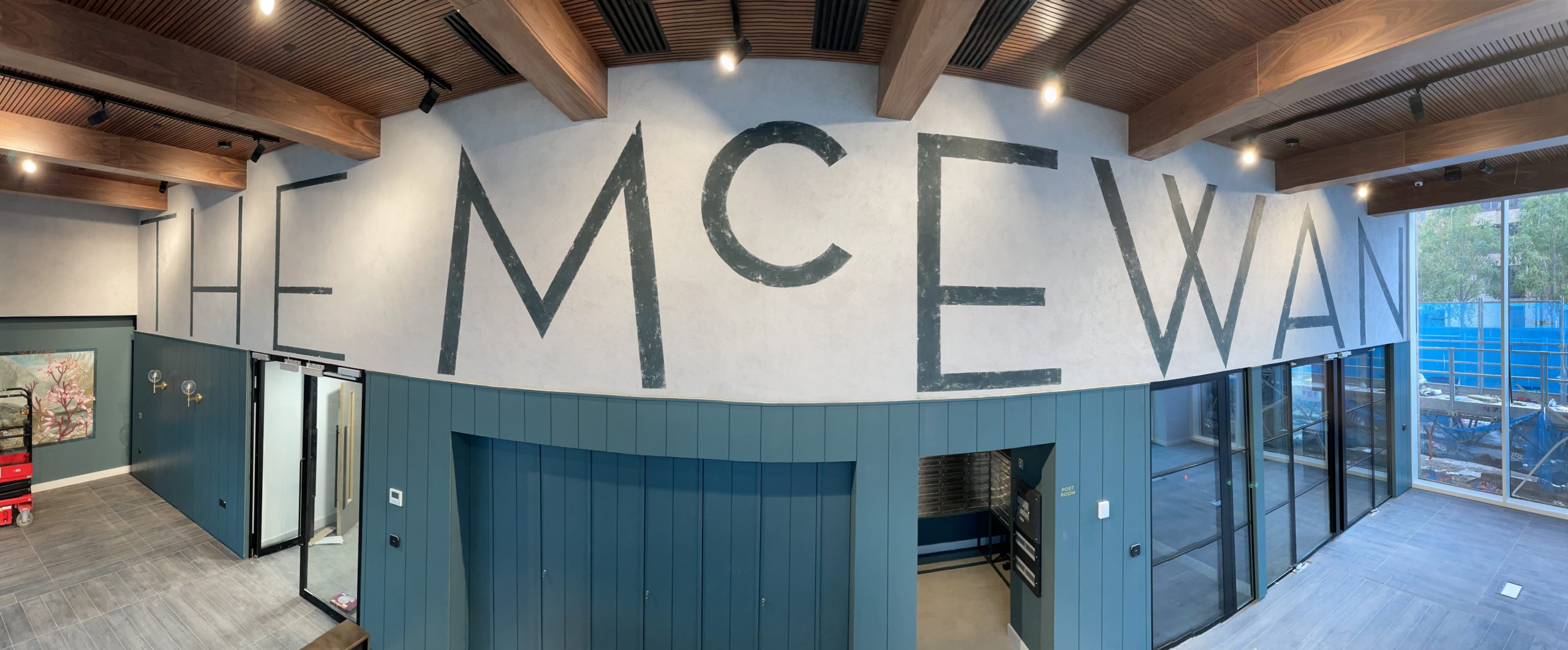 Interior mural signs Moda McEwan ghost sign by NGS signwriters 2021