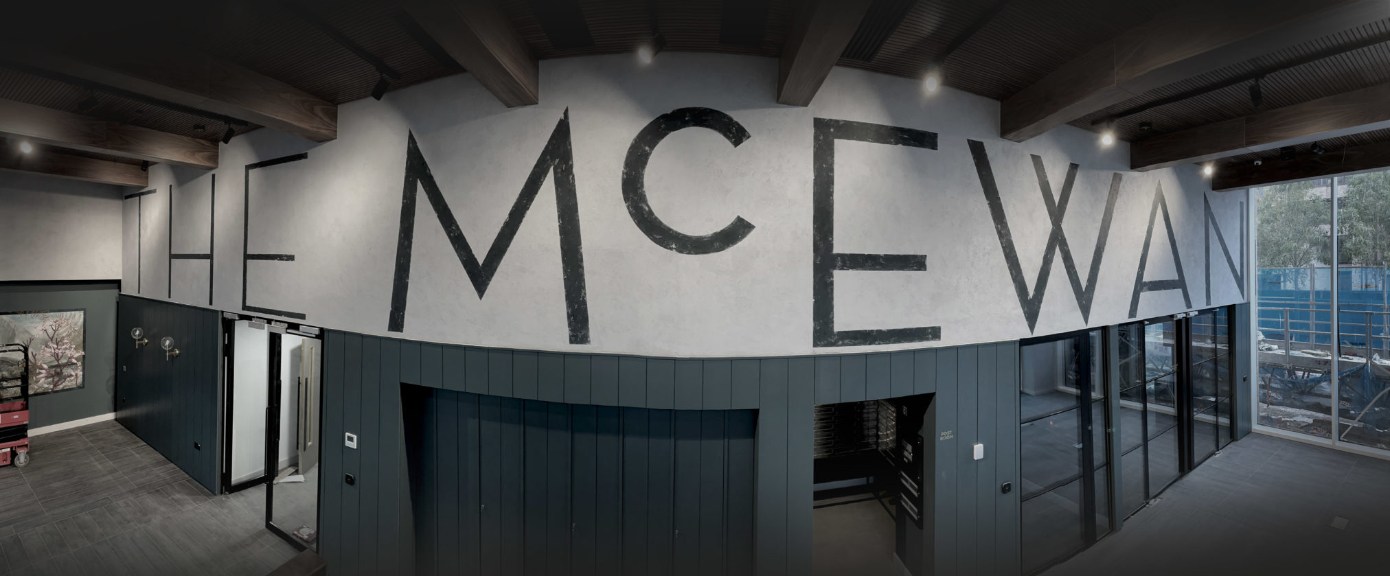 CASE: Moda McEwan Edinburgh. NGS sustainable signage work Painted House numbers names Traditional sign writers of London NGS Dulwich Margate Chelsea signwriters