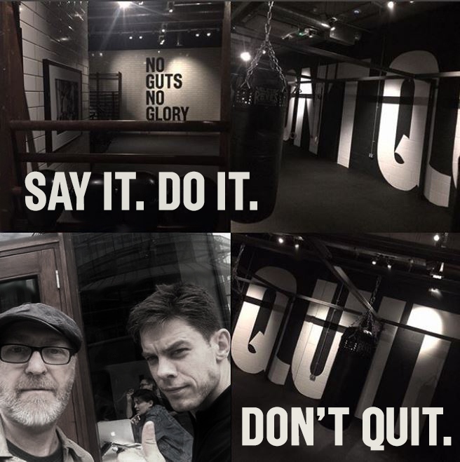 12X3 Boxing Ryan Pickard, Gym signage Mission statements on office walls