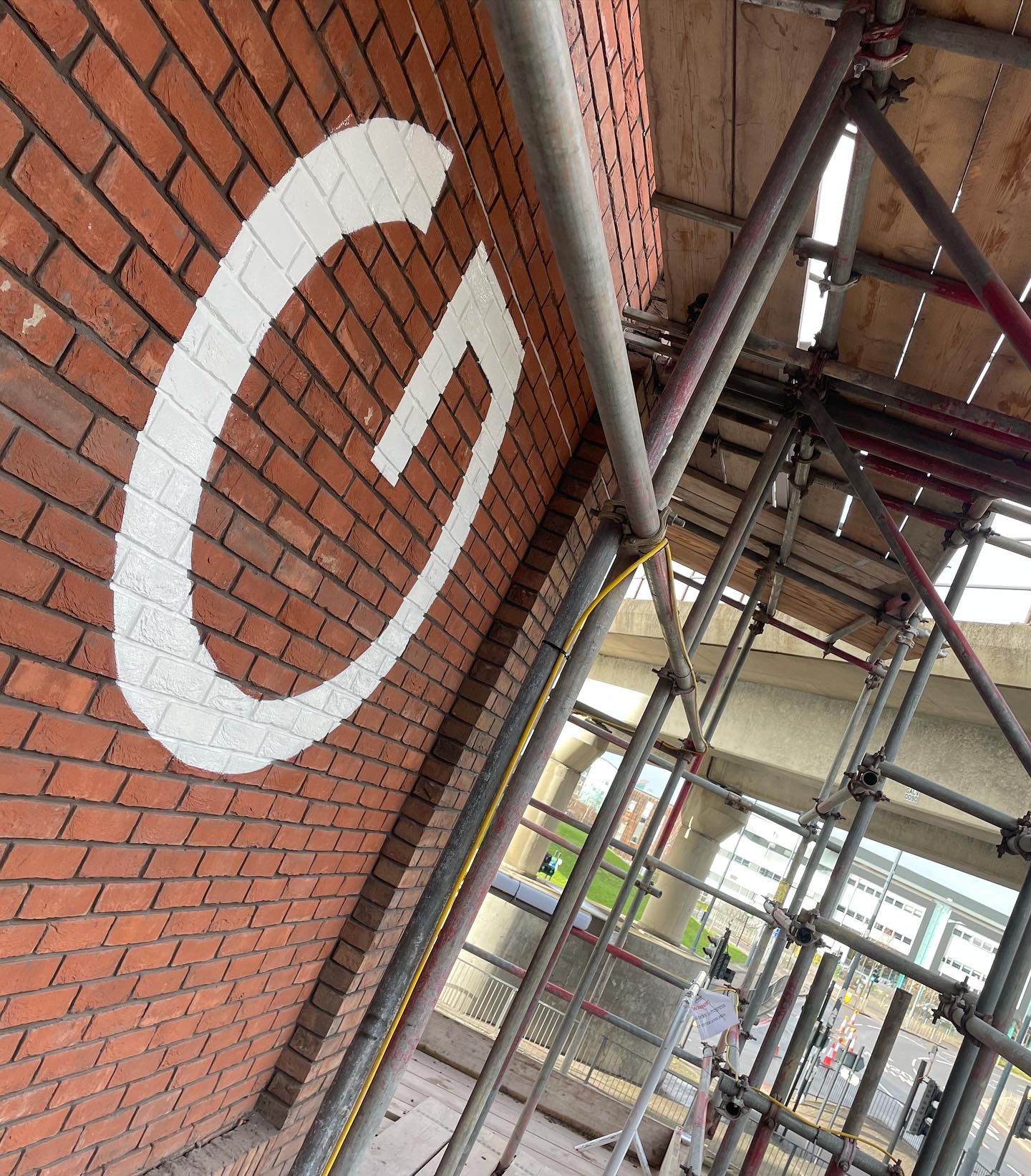 6 Gallions Huge hand painted Lettering sign writing mural by NGS Signwriters