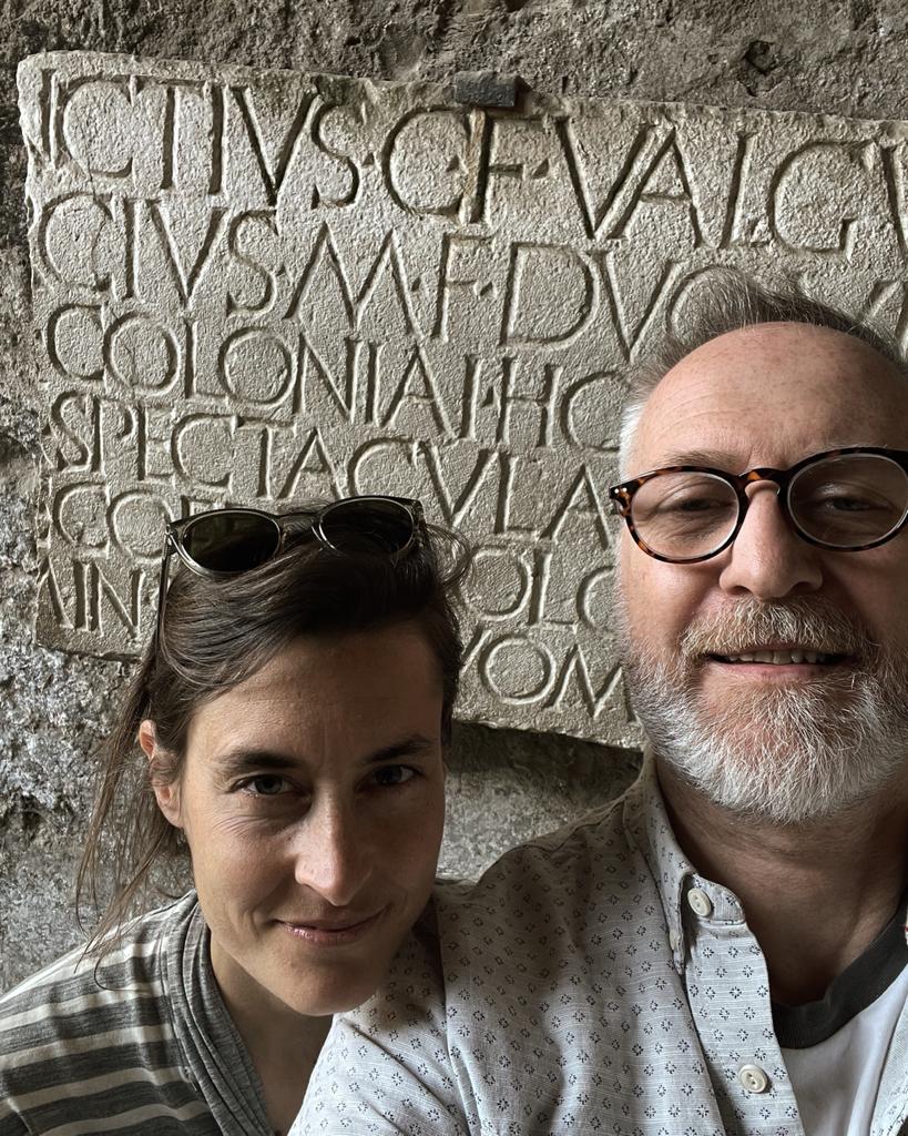Trajan Letters in Pompeii. Pomp Nick and Seraina lettering | Font designer NGS Illustrations, Murals Sign writing Gilding