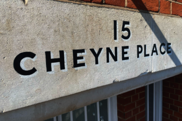 Traditional sign writer.London, Office sign wall art