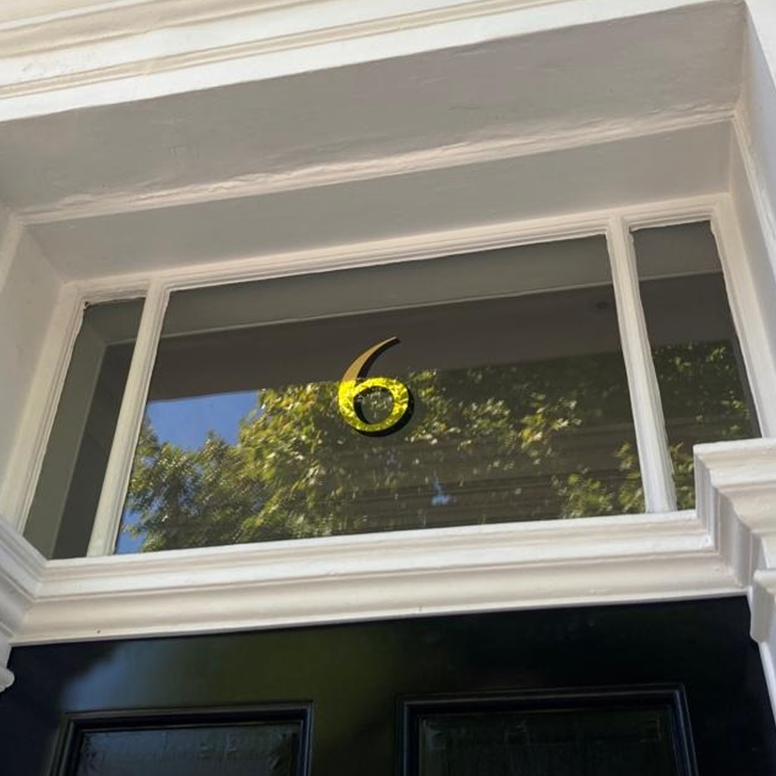 PAINTED VICTORIAN ERA NUMERALS FOR PILLARS