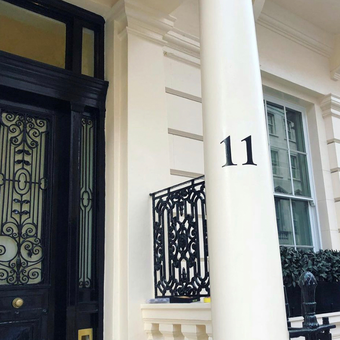 Hand PAINTED NUMERALS FOR House PILLARS