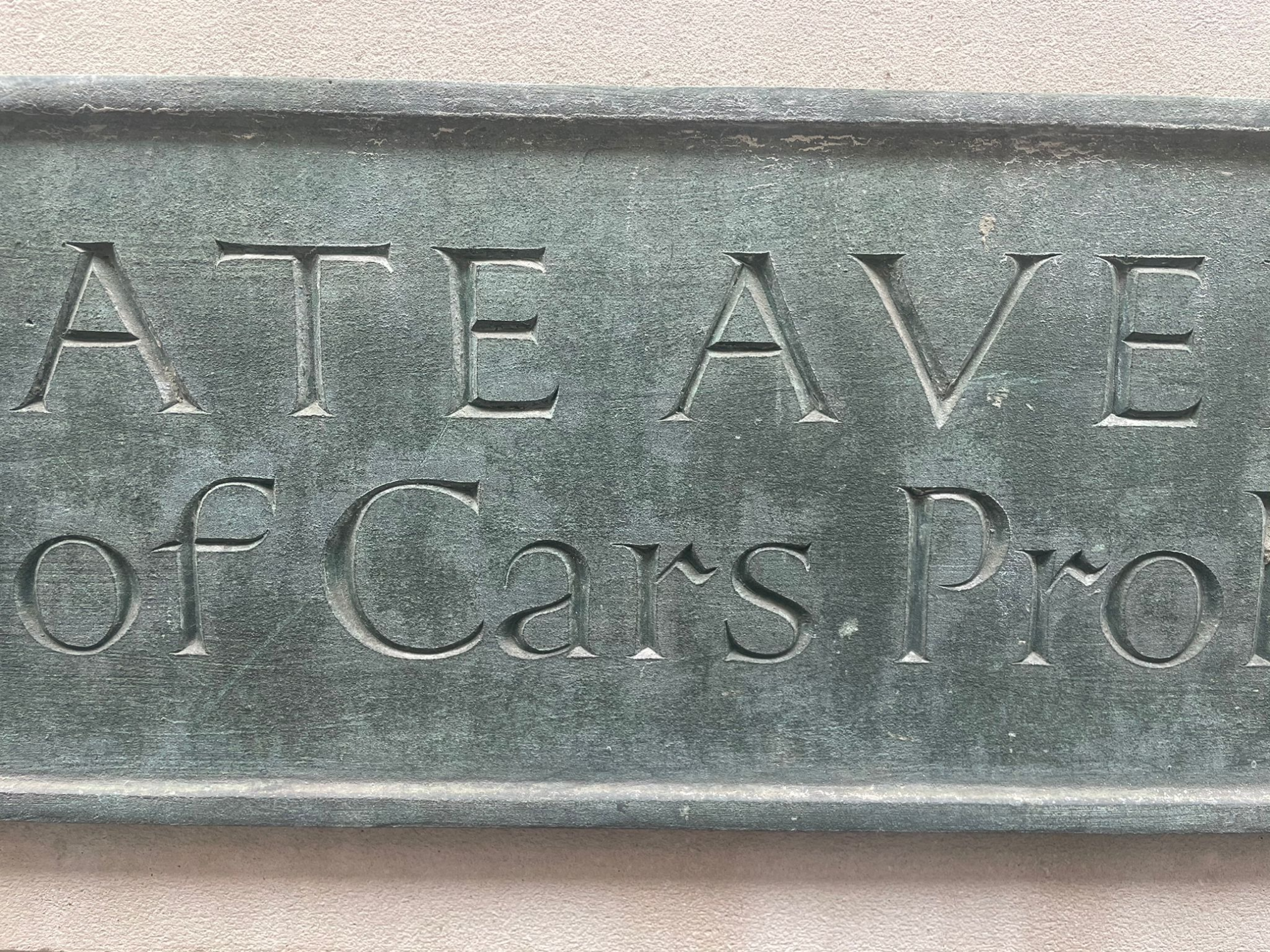 Sharpington lettering at NGS sign gallery