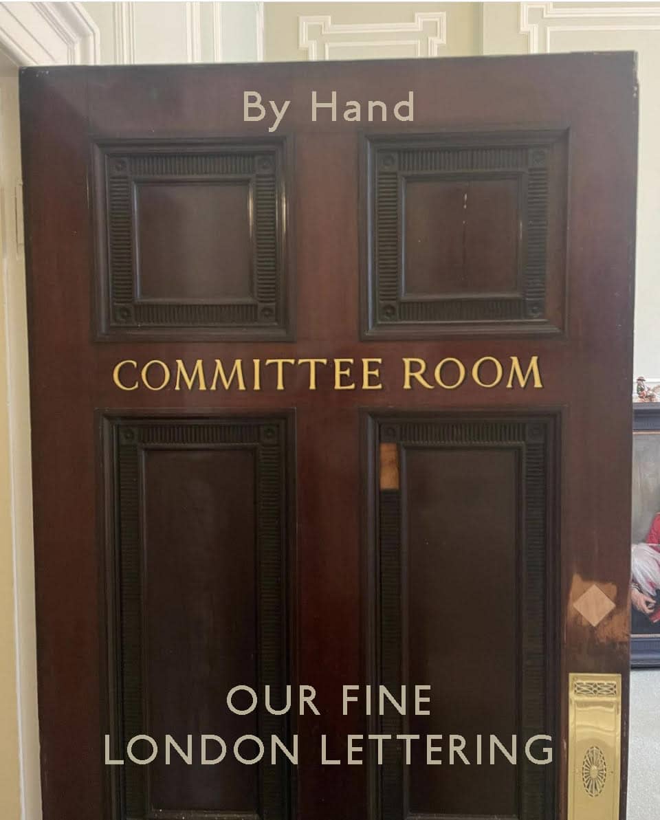 TRADITIONAL SIGN WRITER LONDON NEAR ME, NGS SIGN WRITING CENTRAL LDN. Gold House Numbers Nick Garrett Seraina Baumgartner 