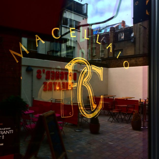 Italian Hispanic Portuguese restaurant signage Writer Nick Garrett Seraina Baumgartner NGS
