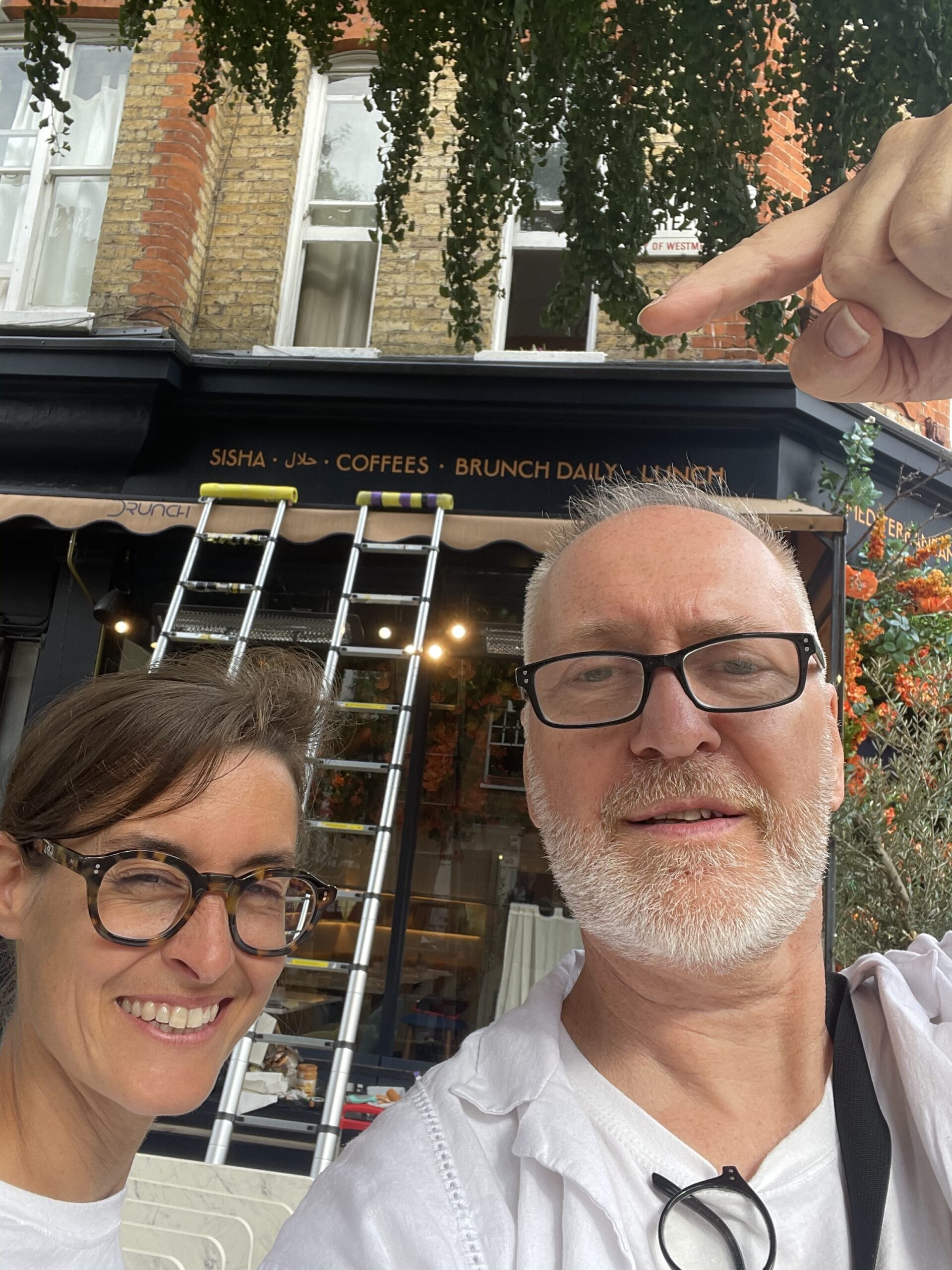 Recently NGS painting signs in Fitzrovia and Soho WC1 London