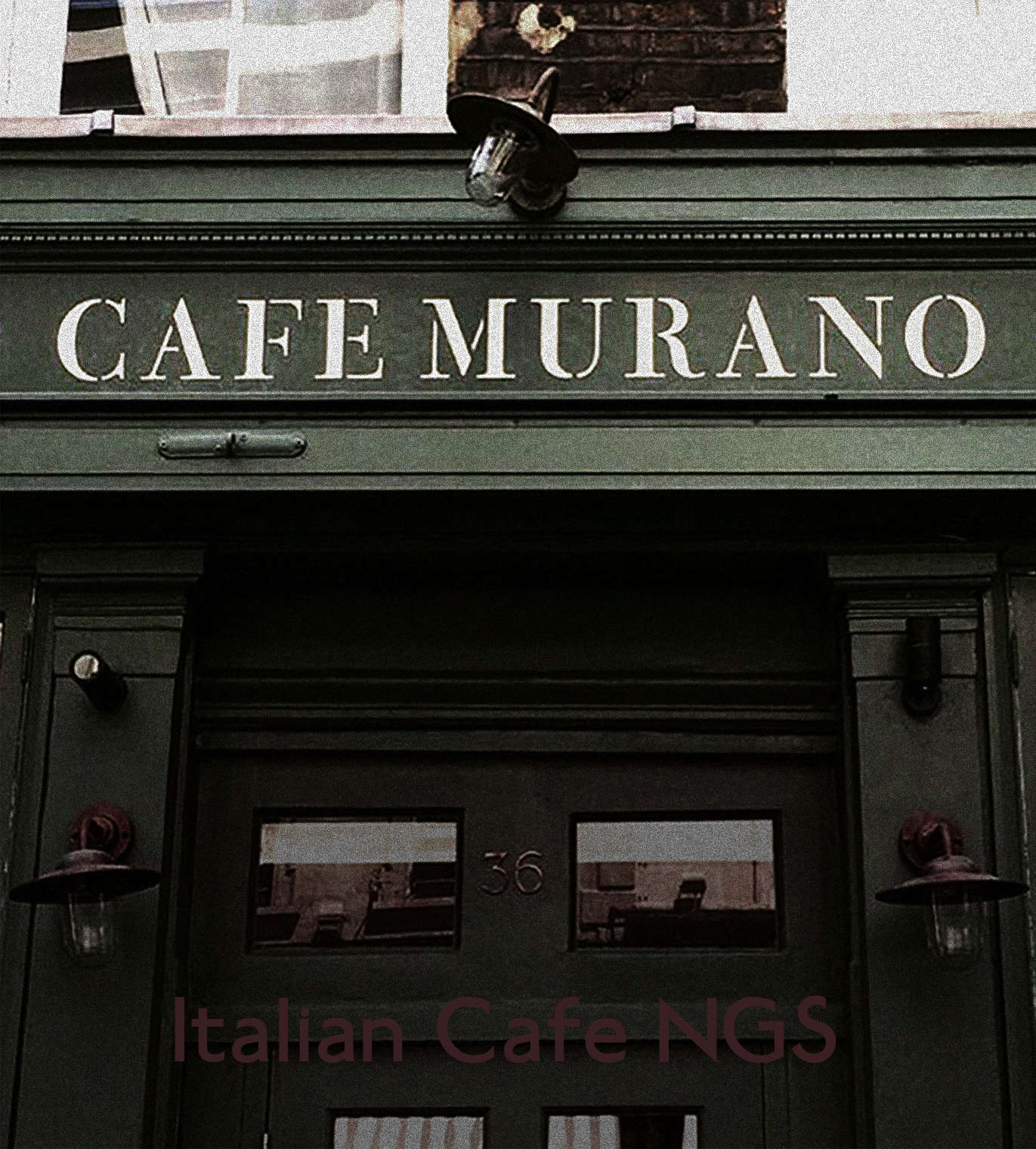Traditional sign writers of London NGS, Dulwich, Margate, We've got the signs you're looking for, Covent Garden cafe coffee house signage, NGS Chiswick, Stencil Roman Type font design by NGS.