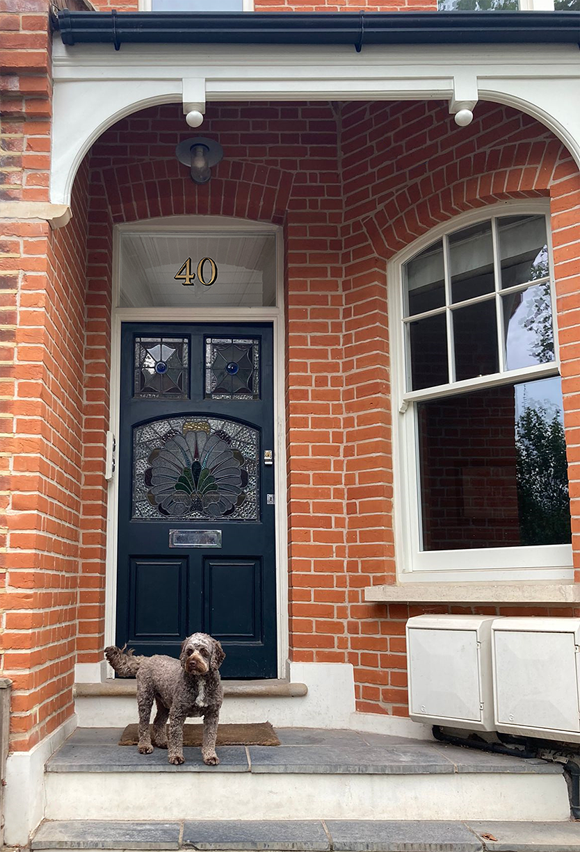 NGS Painted House numbers Crouch End, Dulwich, Chelsea, Notting Hill, names Traditional sign writers of London NGS Dulwich Margate Chelsea signwriters