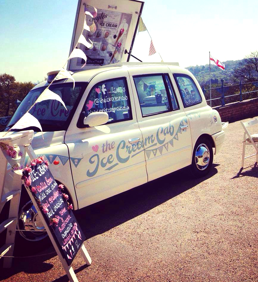Bright Bold Sign Writing. Sign Write That Ice Cream Taxi!!! NGS letters