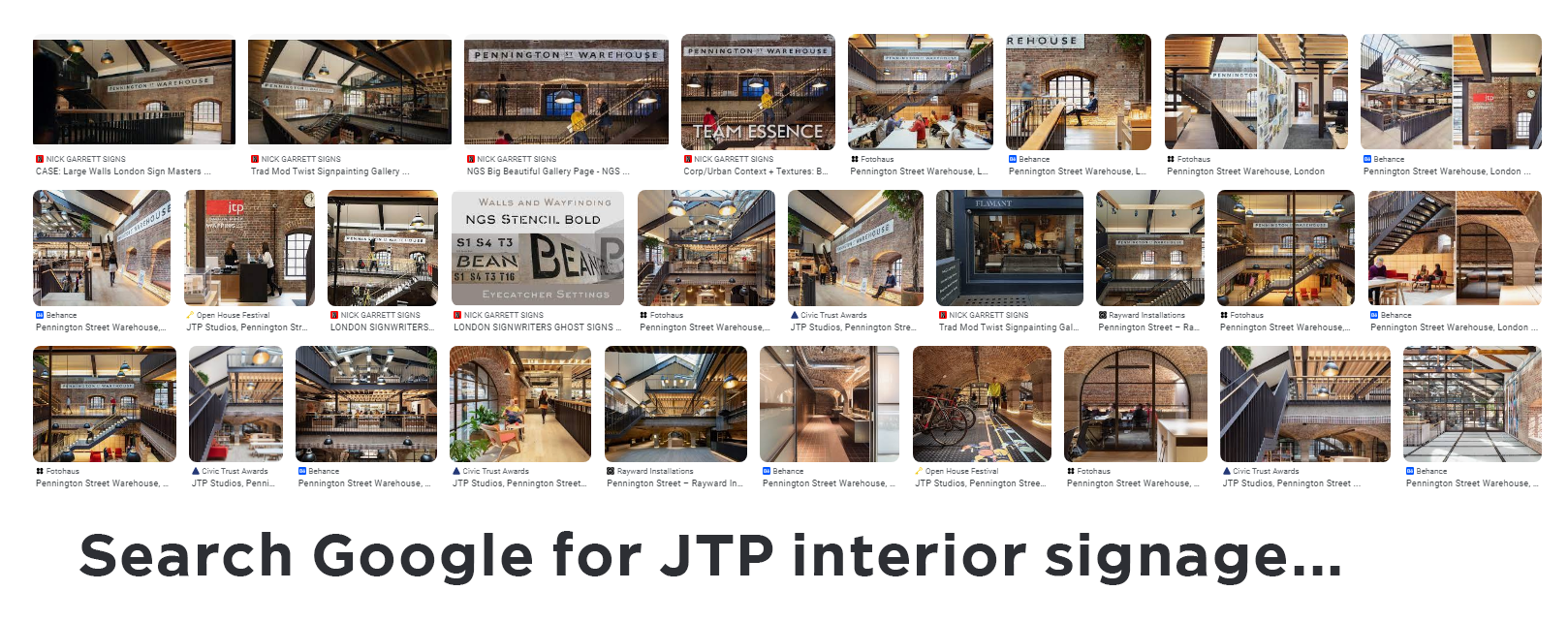 Ghost signs London NGS hand painted JTP Googleed projhect
