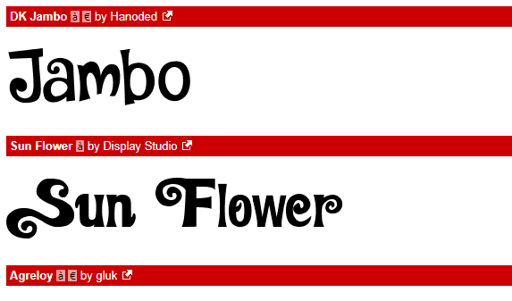 retro fonts