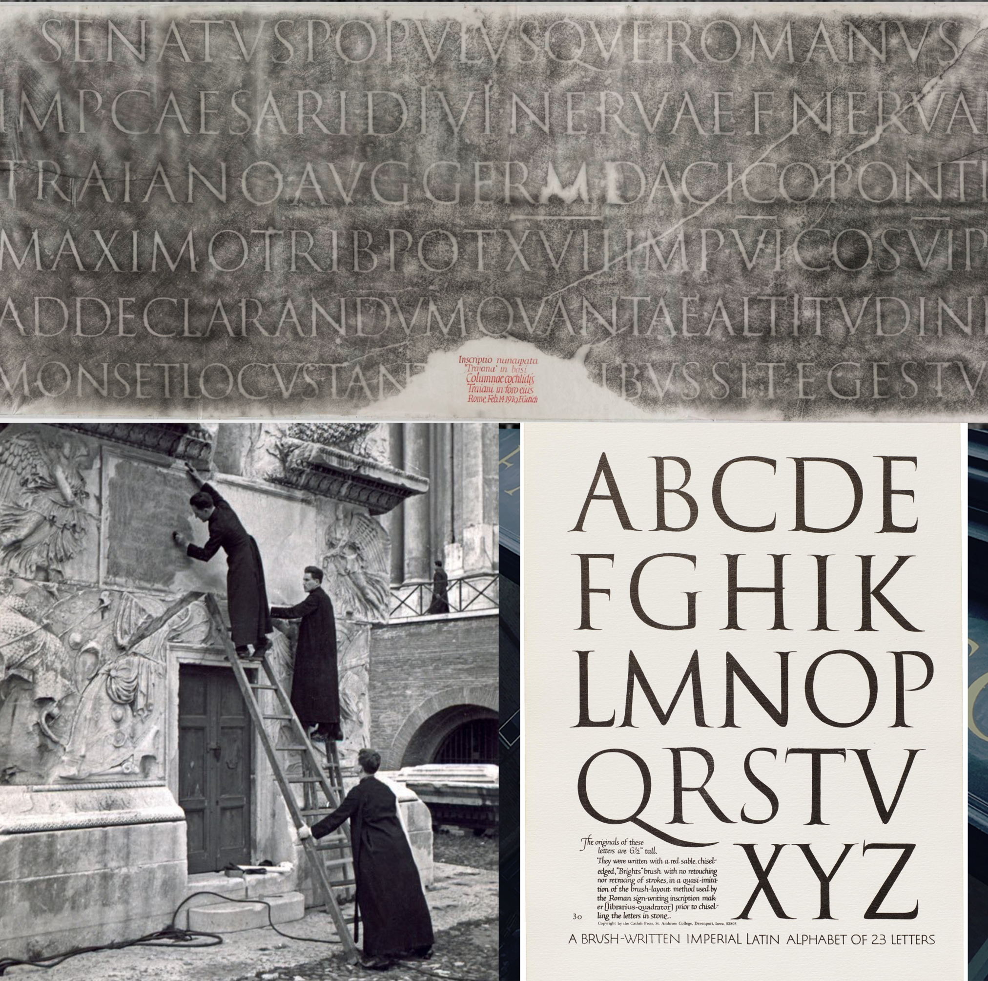 Trajan Stone Cut Type by NGS Typographic Signwriters Edward catich