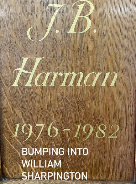 William Sharpington lettering NGS