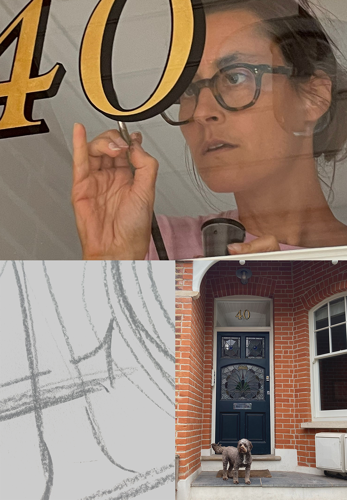 Seraina Signs London. Women sign artists Rising star Sign Painter. Painted House numbers names Lead times + prices. Traditional sign writers of London NGS Dulwich Margate Chelsea signwriters