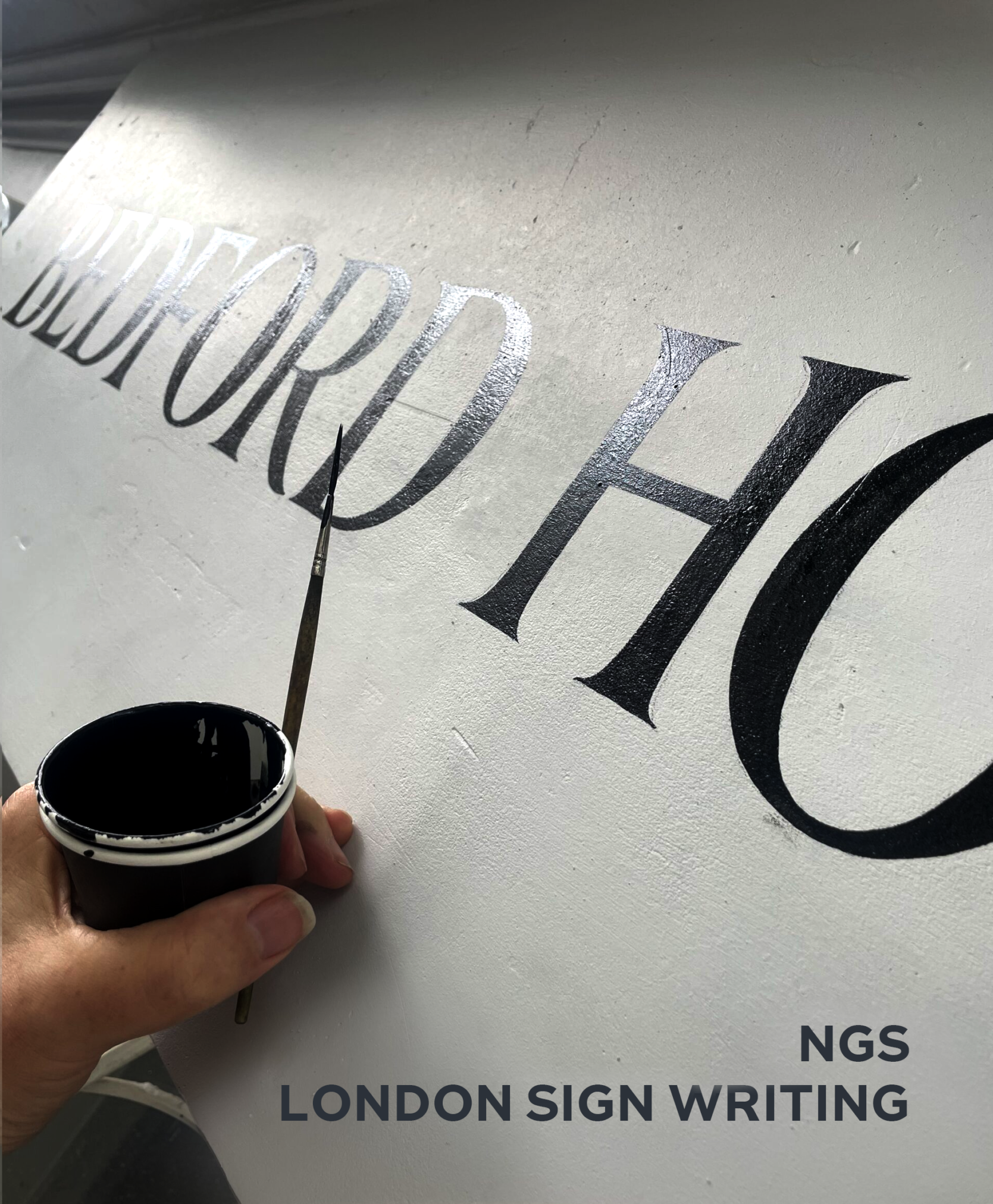 Traditional Hand Painted Signs.. Roman Lettering London NGS