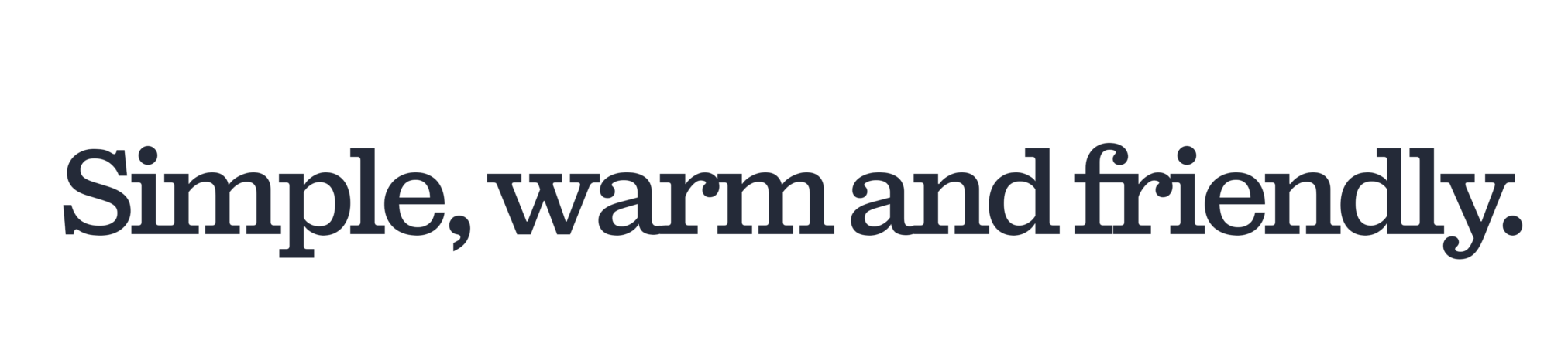 Keeping it simple, warm and friendly, NGS Signs.