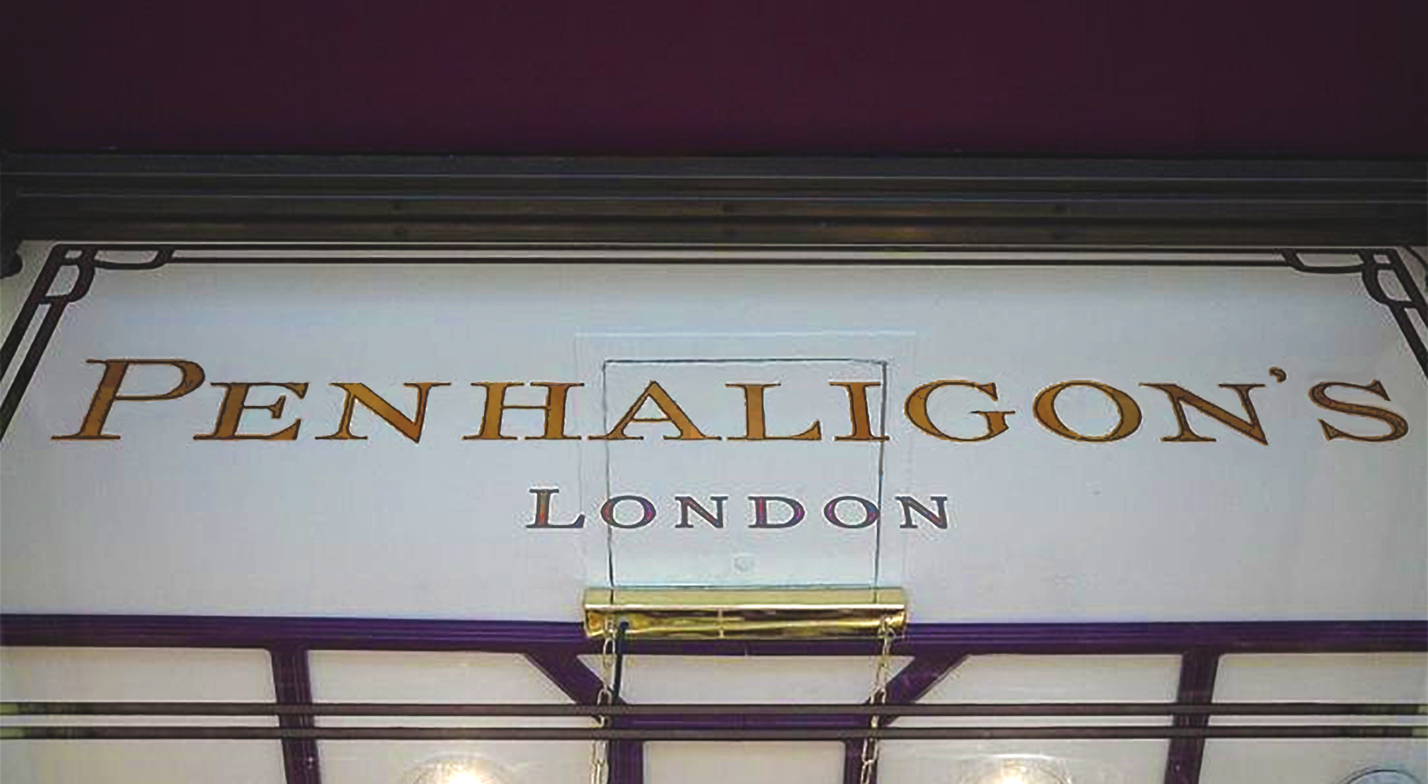 Penhaligon's glass gilding NGS London NGS Painted House numbers names Traditional sign writers of London NGS Dulwich Margate Chelsea signwriters