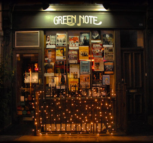 Traditional Sign writer. Live music Venue Sign writers, The Green Note Camden.