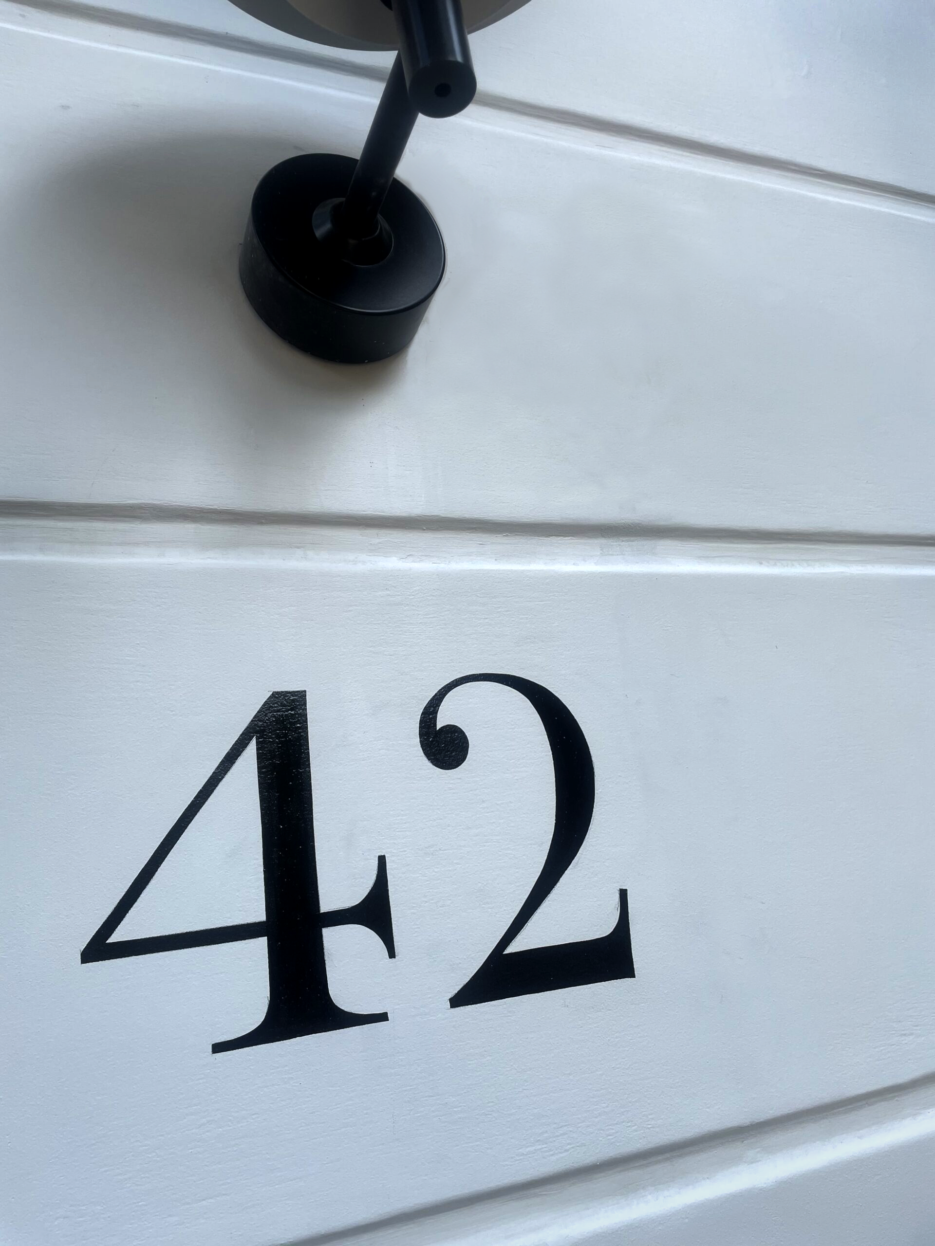 Modern Twist sign writing, Bodoni House Numbers