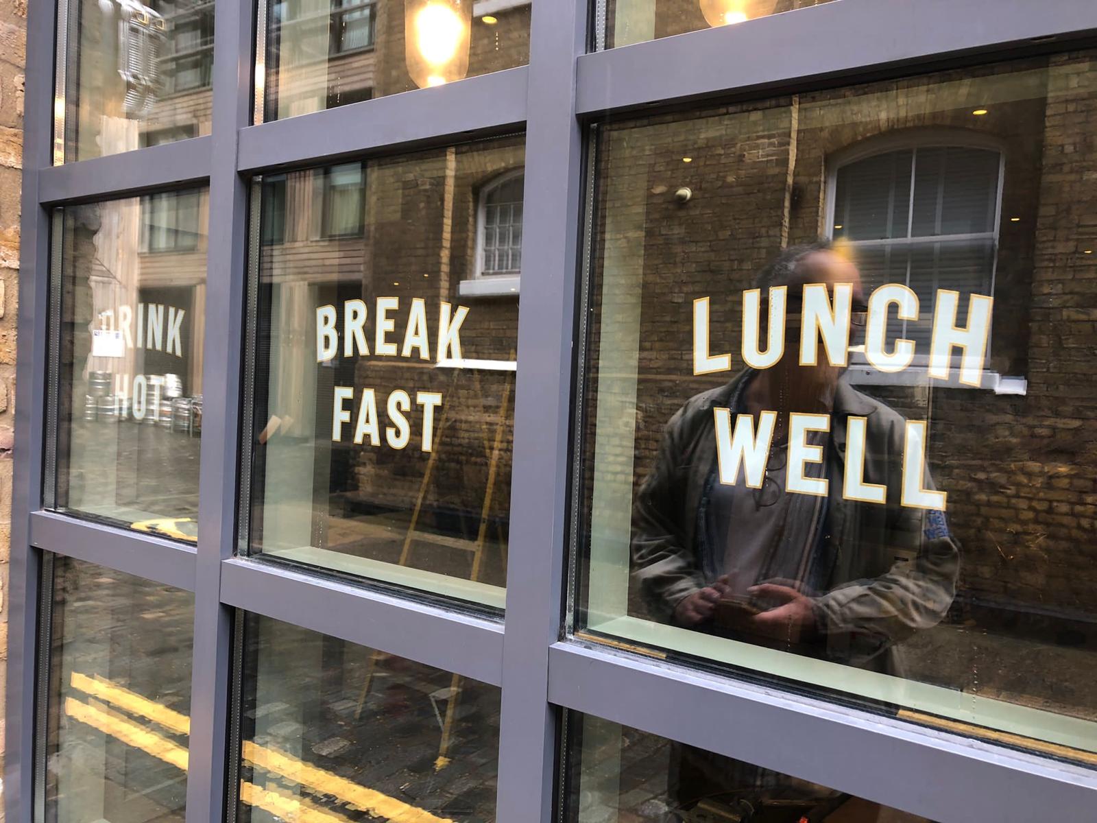 Bar Cafe Signage NGS London.