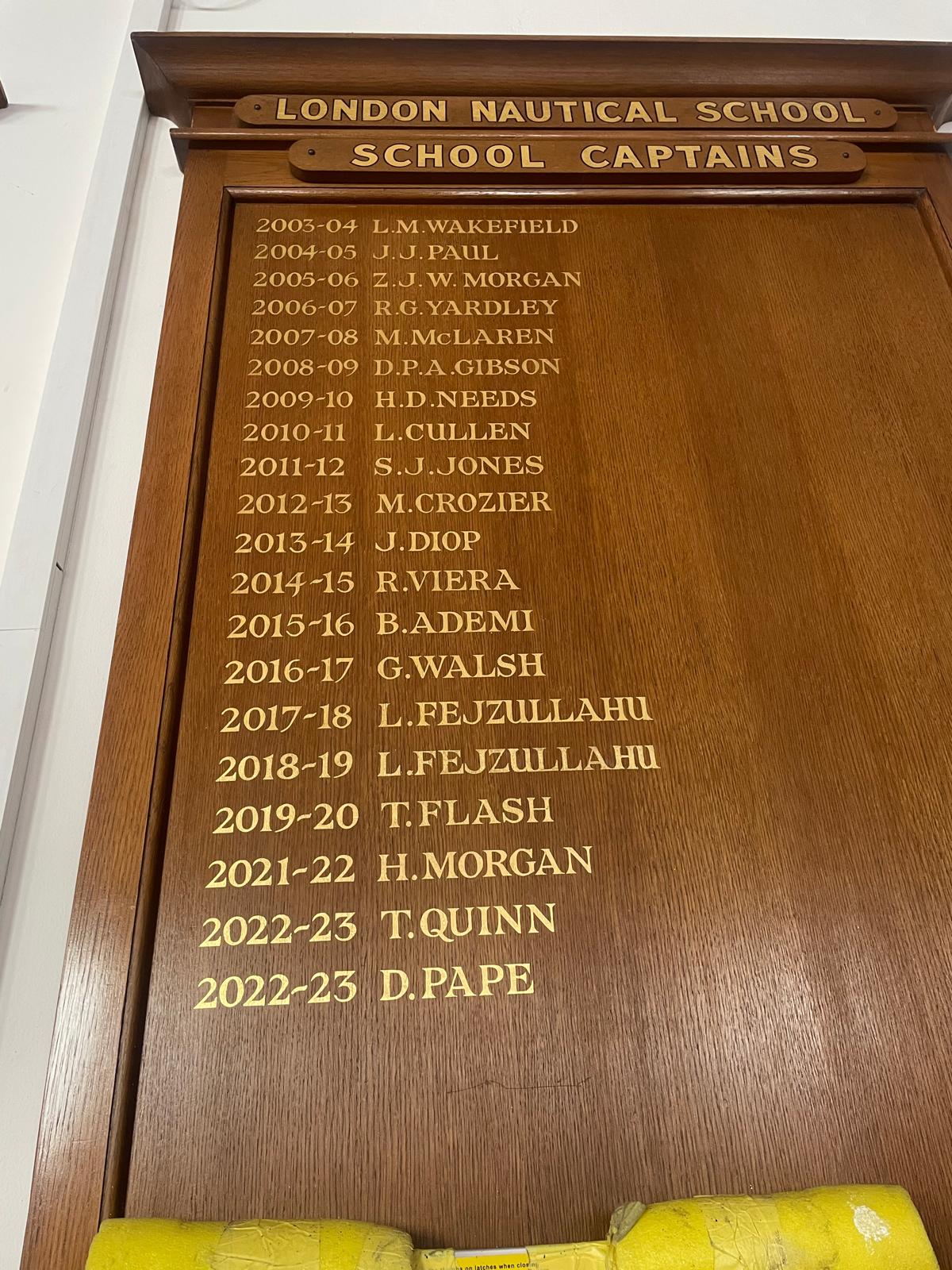 Honours Board sign writers London