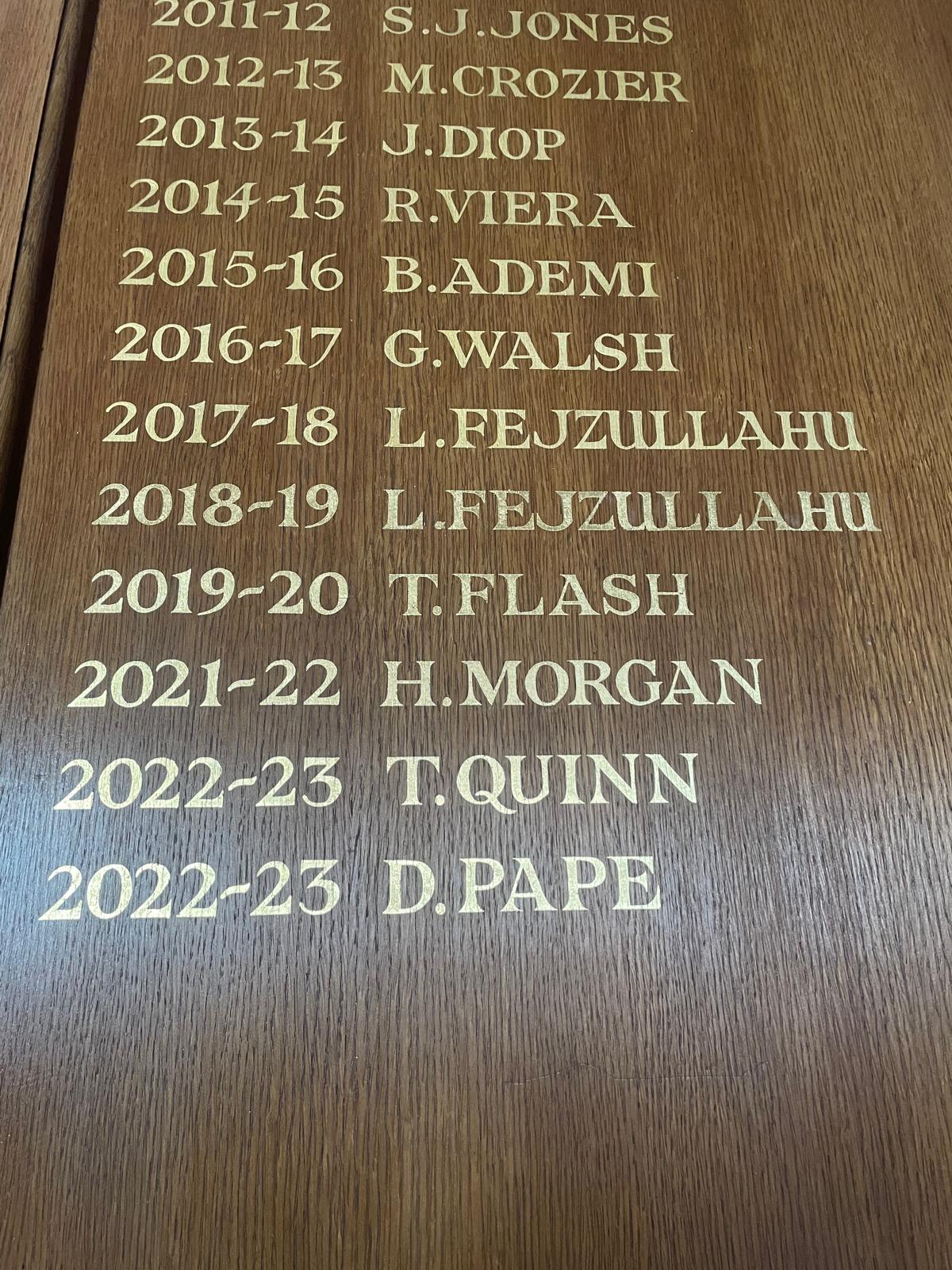 Honours Board sign writer, Cavalry and Guards London