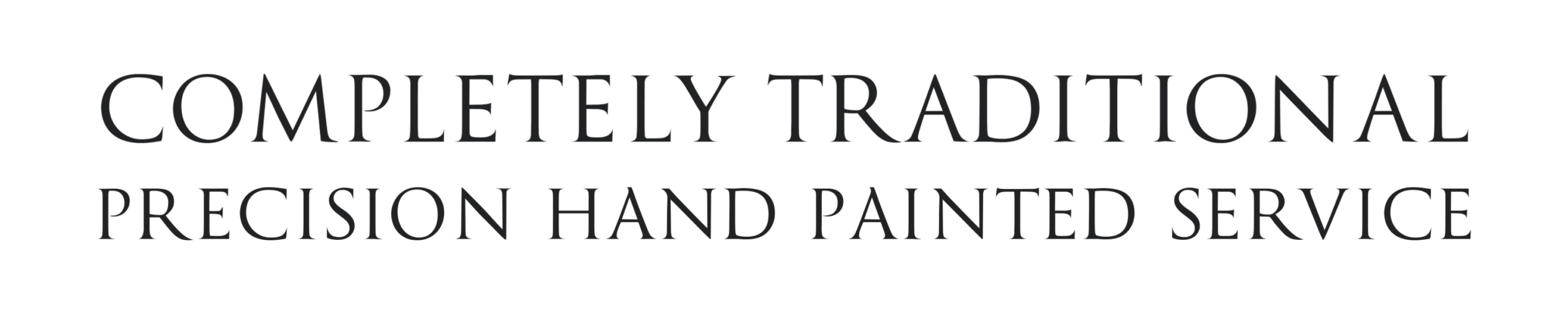 Our COMPLETELY Traditional, PRECISION hand painted sign Service, House Titles.