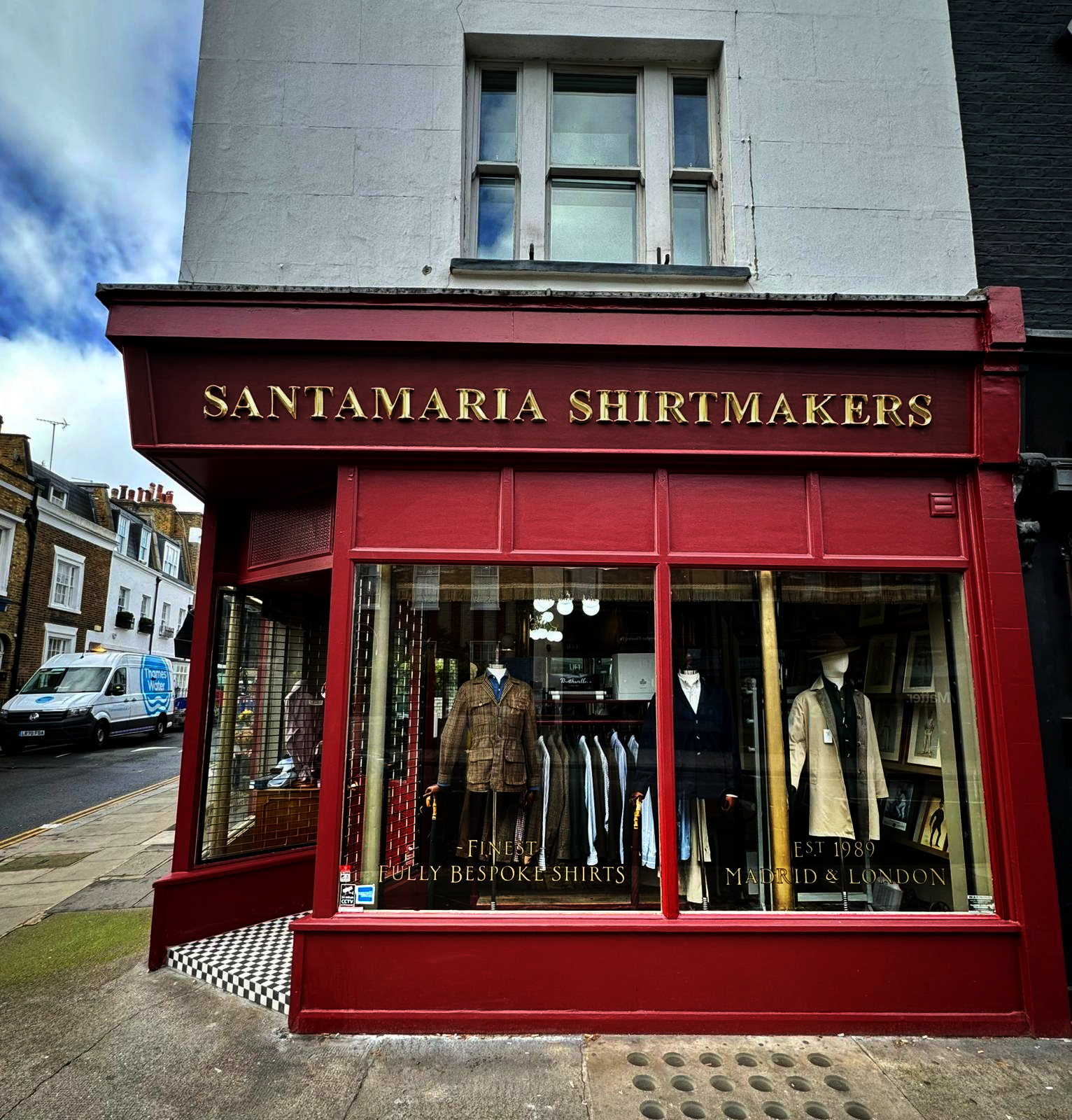 NGS Angel Gilding. Hand crafted Angel gilding, Santamaria Shirtmakers by NGS London