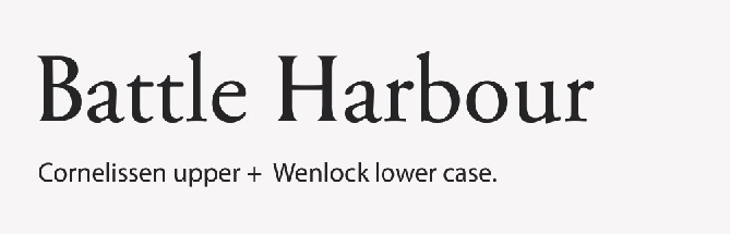 Battle Harbour brand ID typecase NGS