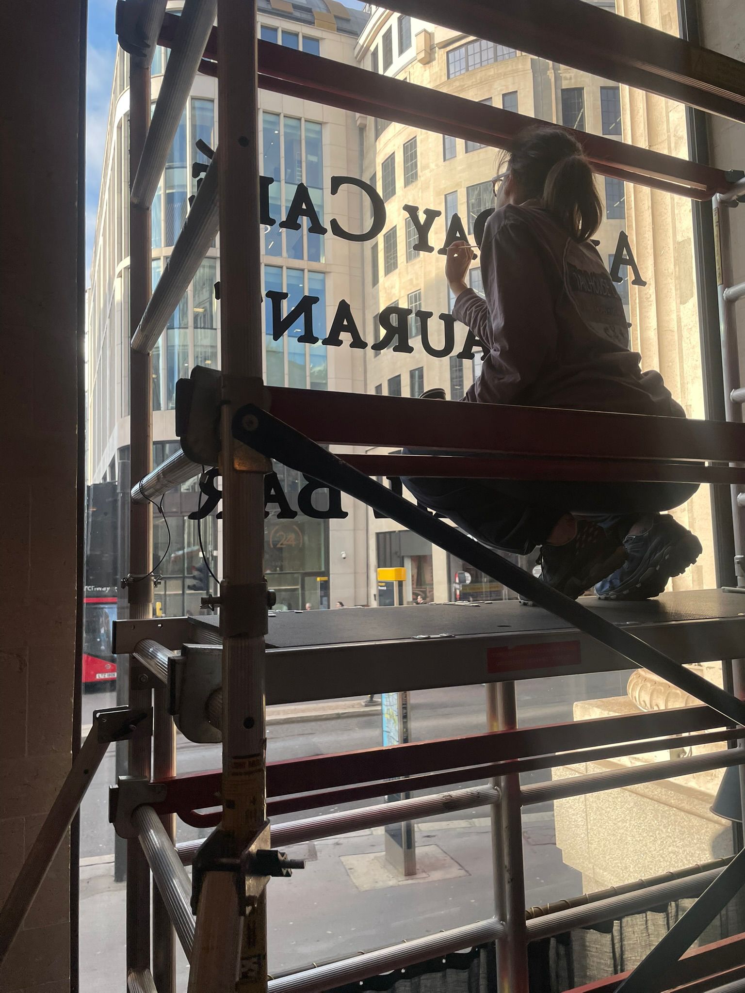 Roman Lettering, Gold Leaf Signage Wolseley City NGS Gallery 001