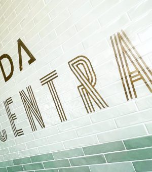Moda Hove custom sign writing by NGS bronzed aged, chici modern wall art logo