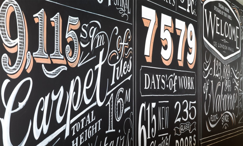nabarro-Restaurant interior feature wall signage